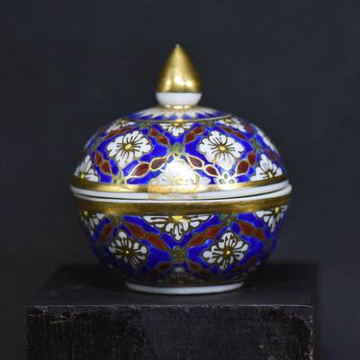 【良泉】第36期【直播场】8月21日晚19.30点开拍！173组，西方古代钱币、杂项专场 - 【泰国】手绘小瓷香盒