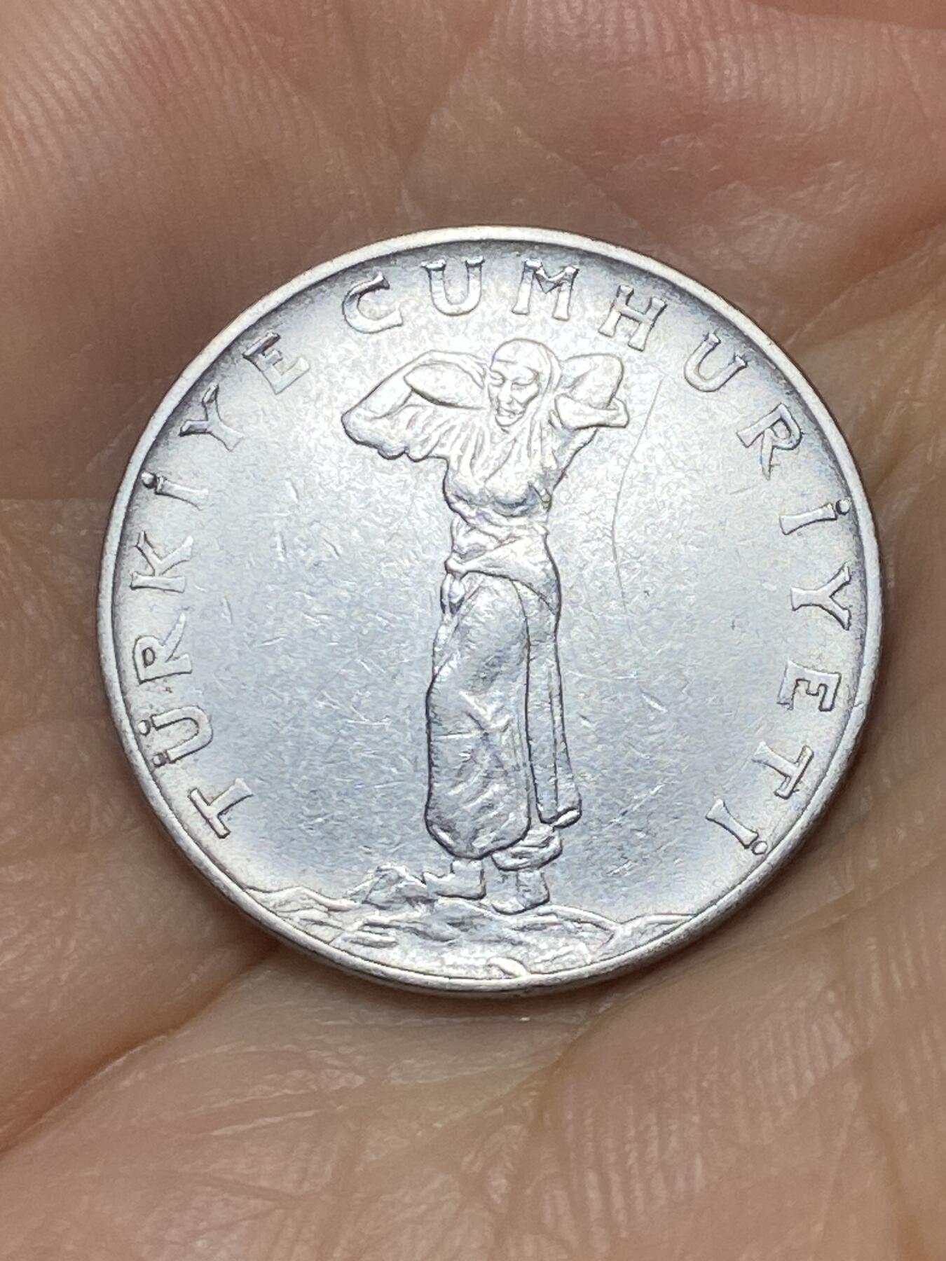 2025年第七十六场(总第一百零二场）外国好品散币(免佣金) 土耳其🇹🇷1960年25库鲁(第五套第二版，粗糙地面)