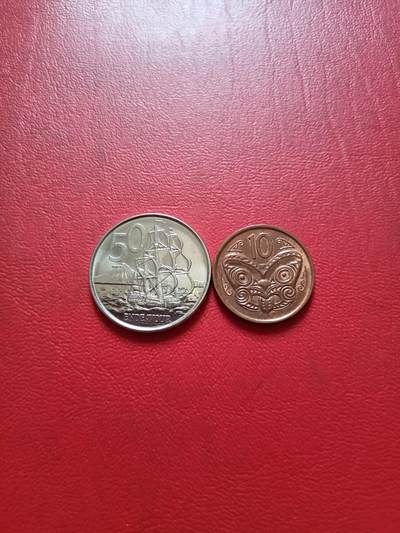 【云涧收藏】第五十一场 新西兰2009年10、50分2枚