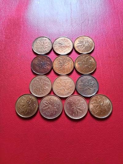 【云涧收藏】第五十一场 加拿大1分13枚