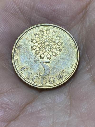 2025年第七十六场(总第一百零二场）外国好品散币(免佣金) - 葡萄牙🇵🇹1990年5埃斯库多(共和国时期第六套)