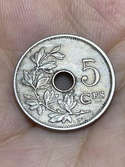 2025年第七十六场(总第一百零二场）外国好品散币(免佣金) - 比利时🇧🇪1906年5分(利奥波德二世时期，法语版)