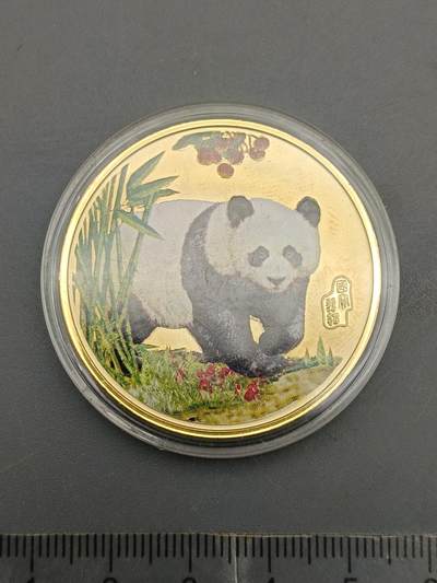 63期回流戒指饰品杂件纪念章丝路钱币专场 - 熊猫纪念章