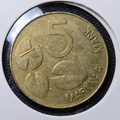 KK钱币收藏小铺 第316期 2月预留时间 周末发货 - 1993芬兰5马克 