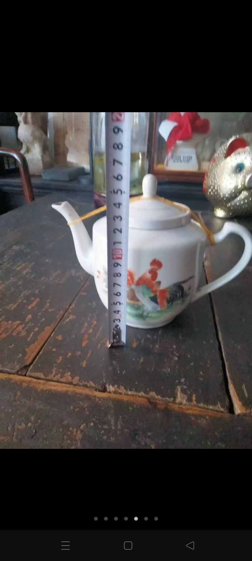 七十年代景德镇大吉大利壶一把，保老如图完整，看好下手保老不包退省的麻烦