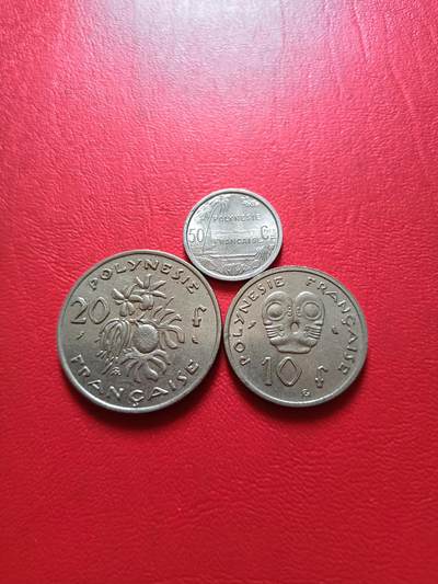 【云涧收藏】第五十一场 法属波利尼西亚3枚