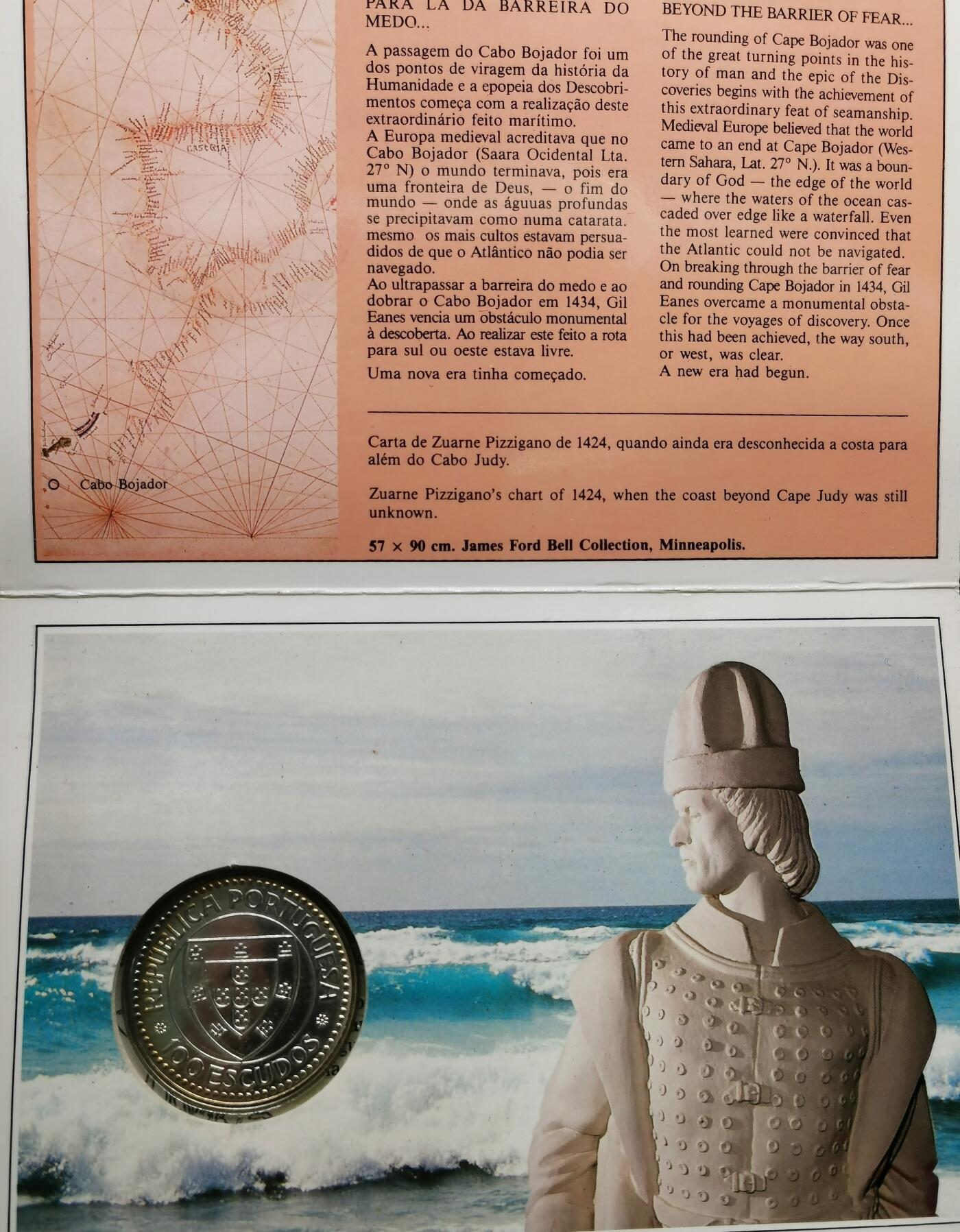 世界各国银币章专场（第20场） .原册装 葡萄牙1987年航海探险家吉尔·埃纳斯100埃斯库多银币