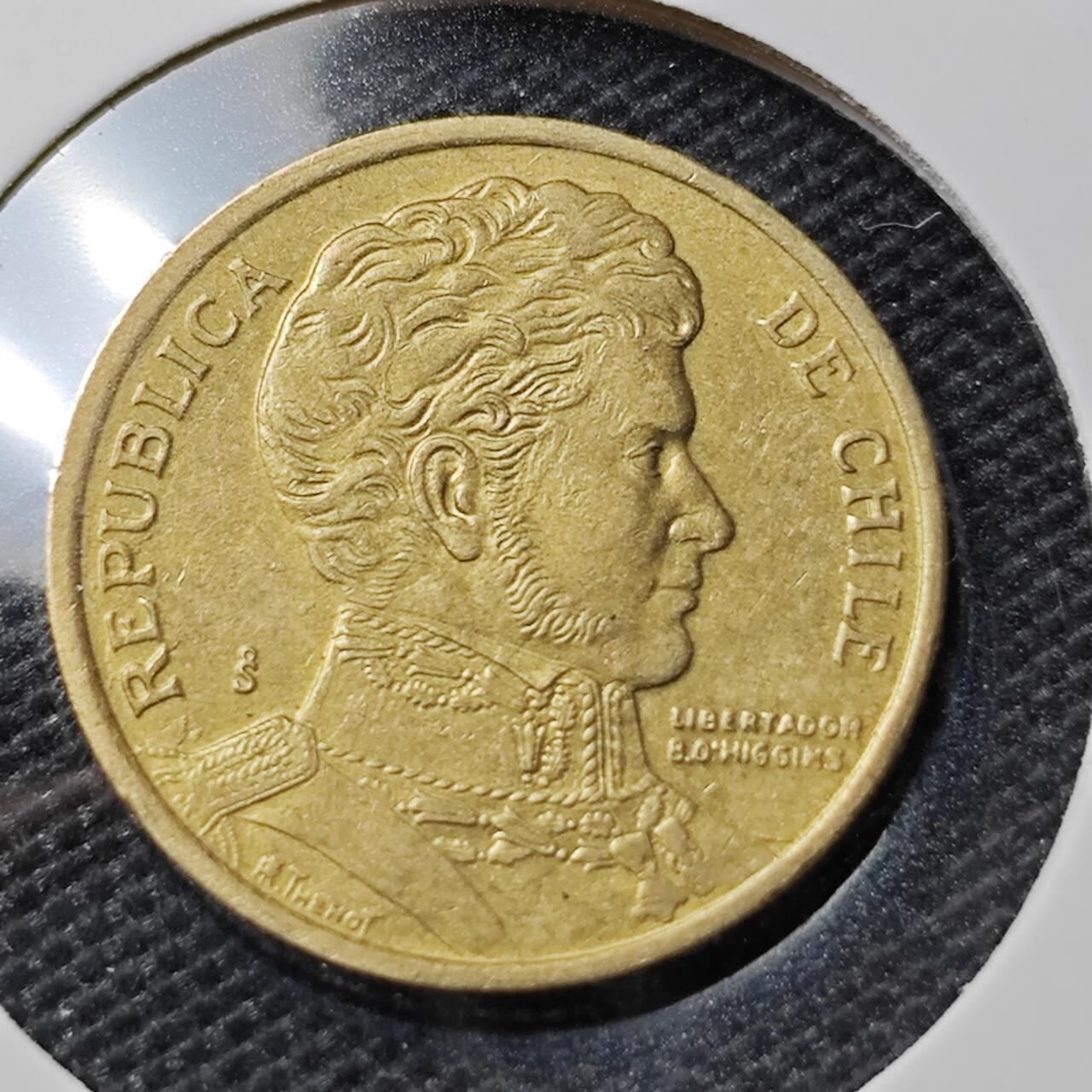 KK钱币收藏小铺 第316期 2月预留时间 周末发货 1999智利10比索 