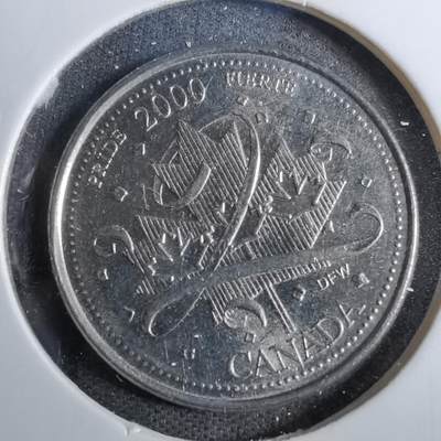 沼泽如烟--第805场 - 加拿大2000年25分纪念币