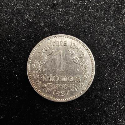 世界各国散币 0元起拍30元包邮 第一场 - 1937年德三1马克 1枚