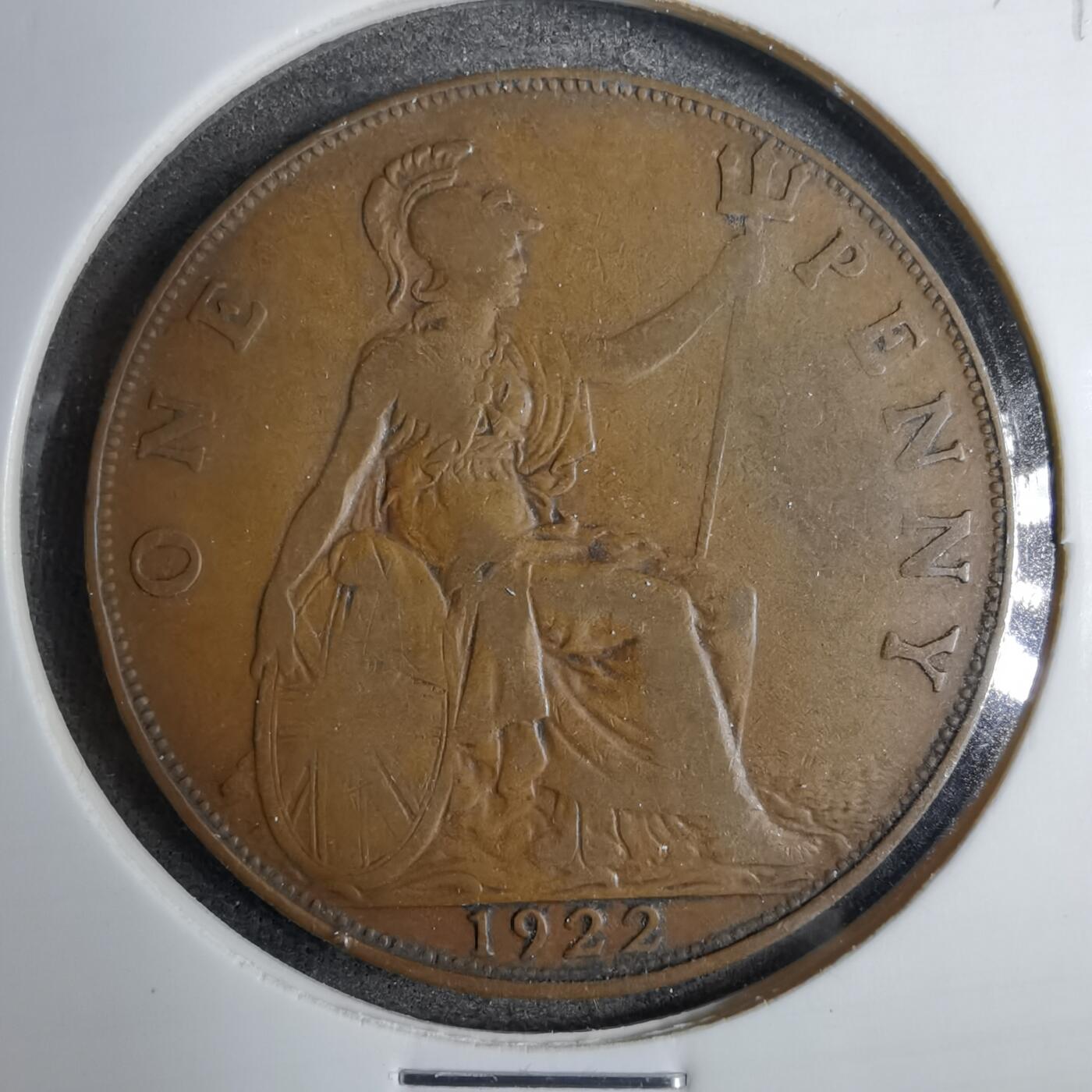 沼泽如烟--第807场 英国1922年1便士