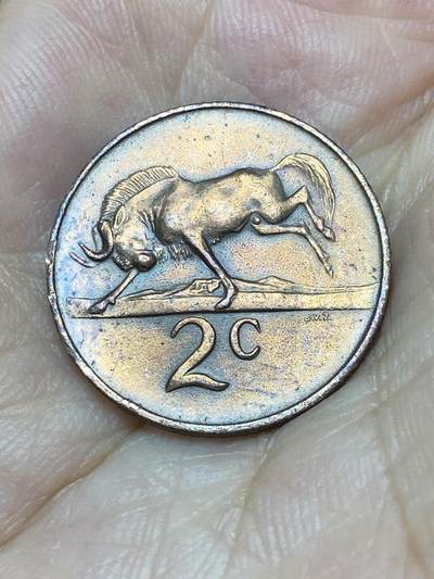2025年第七十六场(总第一百零二场）外国好品散币(免佣金) - 南非🇿🇦1966年2分(独立后第二套，英文版)
