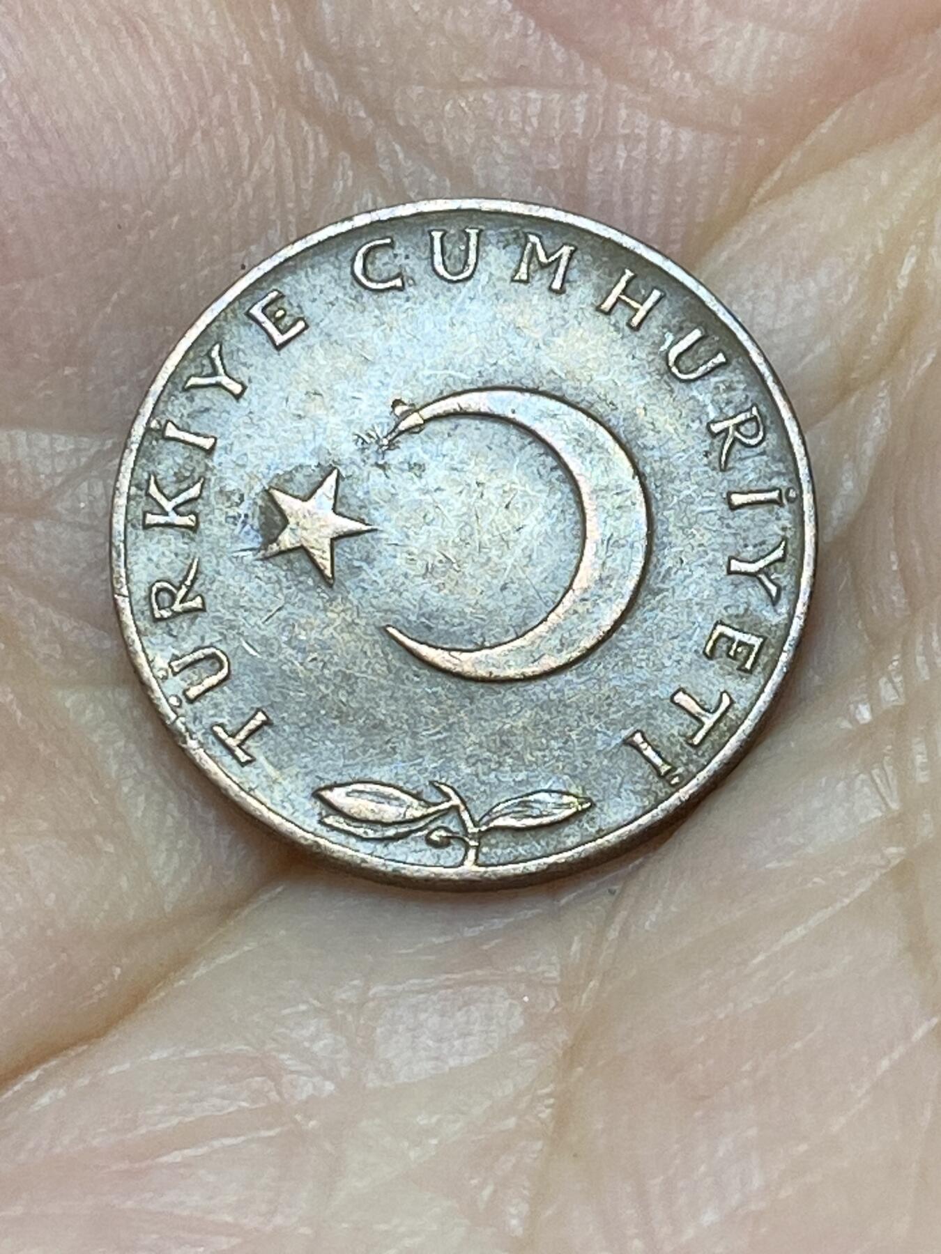 2025年第七十六场(总第一百零二场）外国好品散币(免佣金) 土耳其🇹🇷1968年5库鲁(第五套第一版，2.5克版)