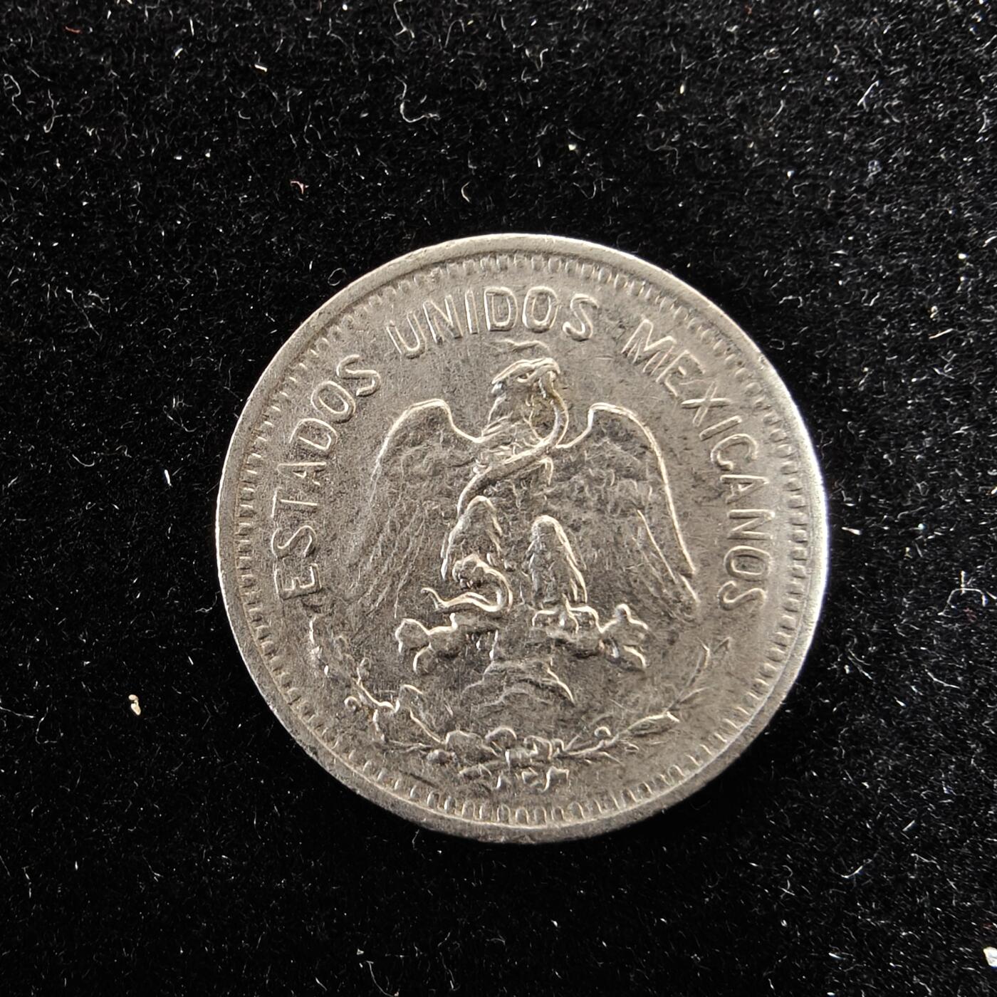 世界各国散币 0元起拍30元包邮 第一场 1906年墨西哥5分硬币 1枚