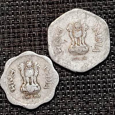 布加迪🐬～世界钱币(上海)🌾第 232 期 /  各国套币和散币 - 印度🇮🇳 1988年 10/20派沙