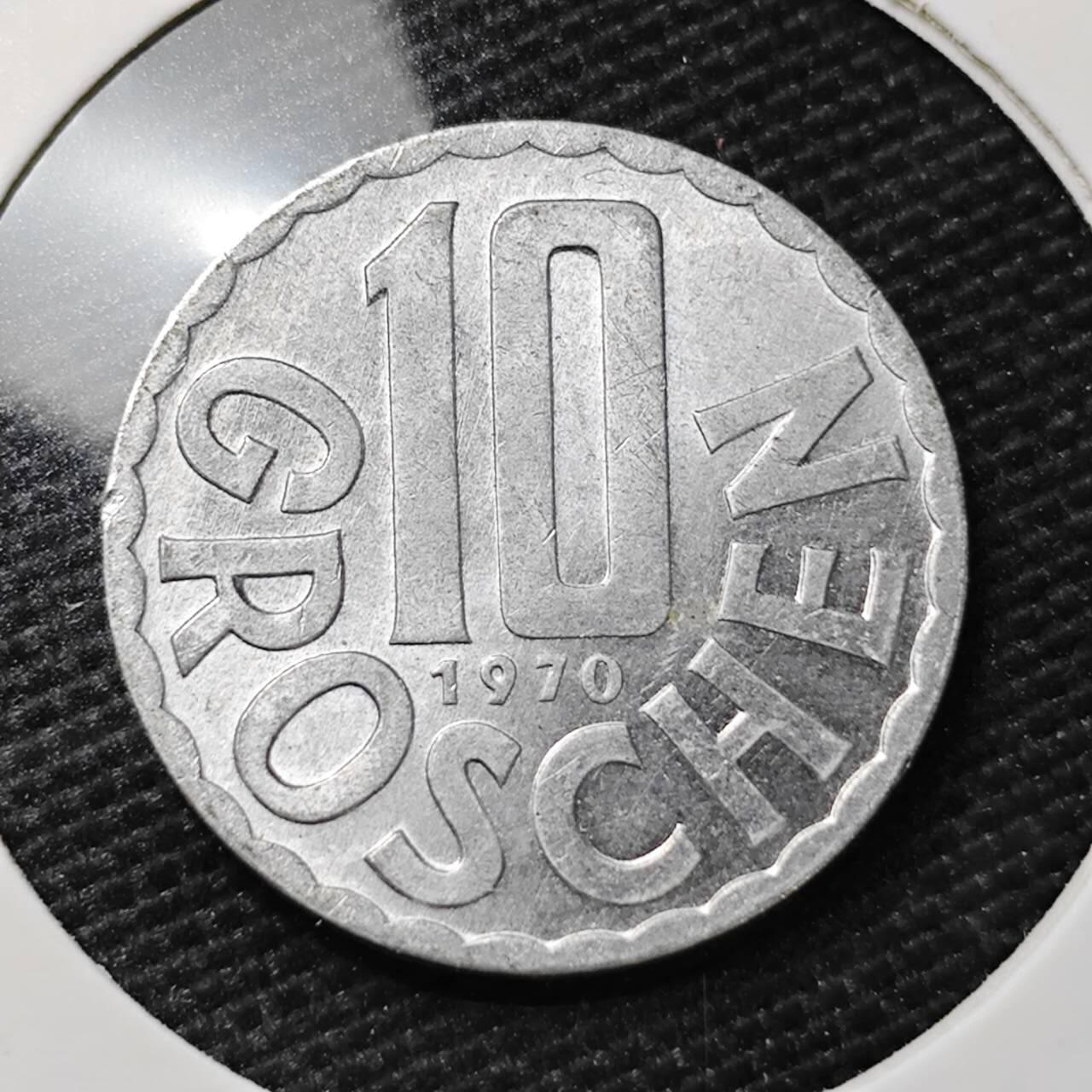KK钱币收藏小铺 第314期 2月预留时间 周末发货  奥地利10格罗申 好品