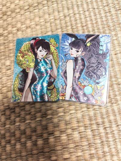 卡牌限时022期活动专场 - 小花瓣-民间吉神第二部-特卡 龙卡 兔卡 编号粗闪俩张全新