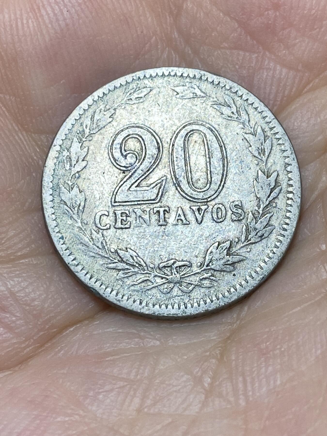 2025年第七十六场(总第一百零二场）外国好品散币(免佣金) 少见早期年份–阿根廷🇦🇷1929年20分