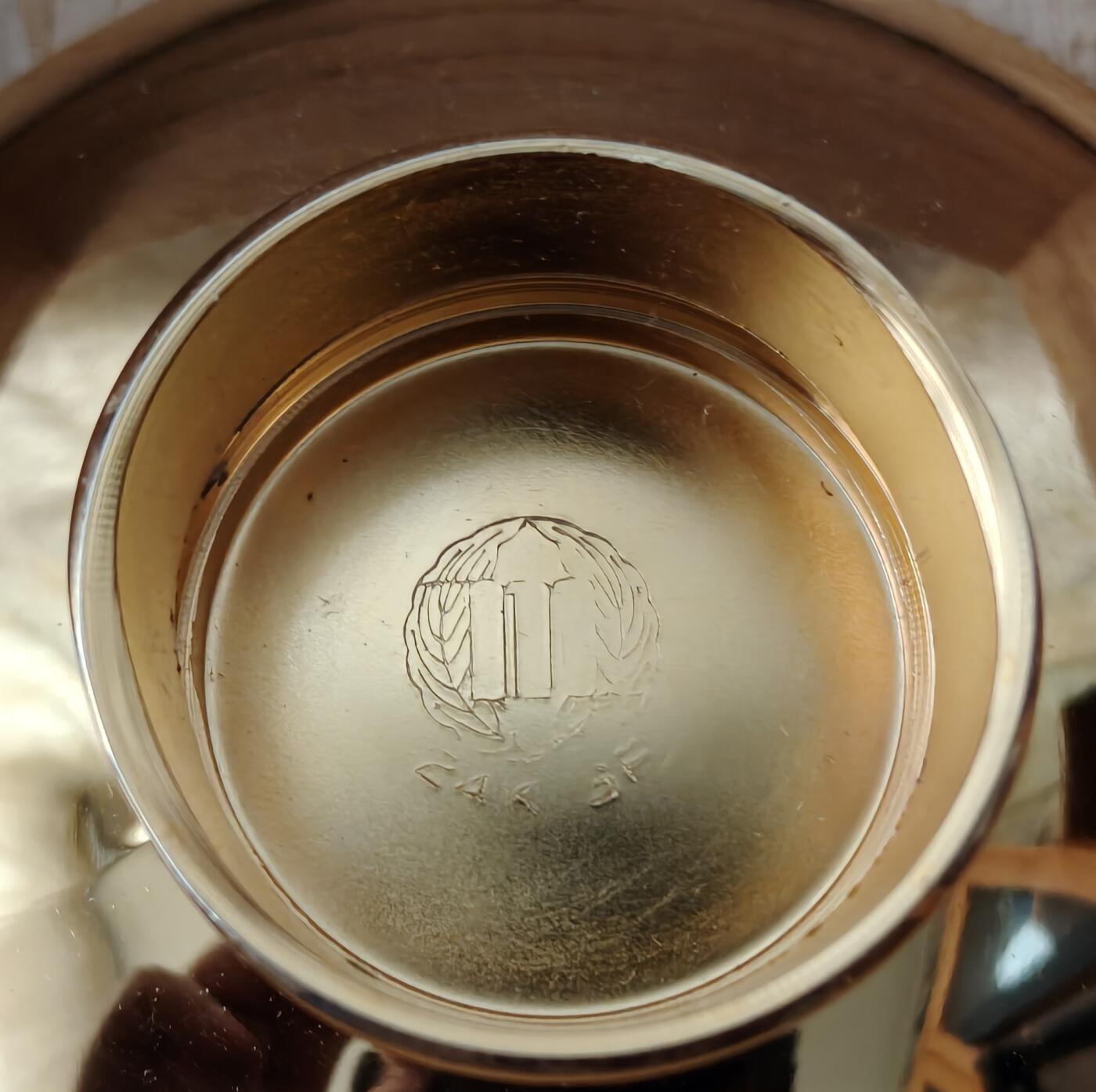 蜀地medal第10场精品专场拍卖 邮政省赠镀24k金盃