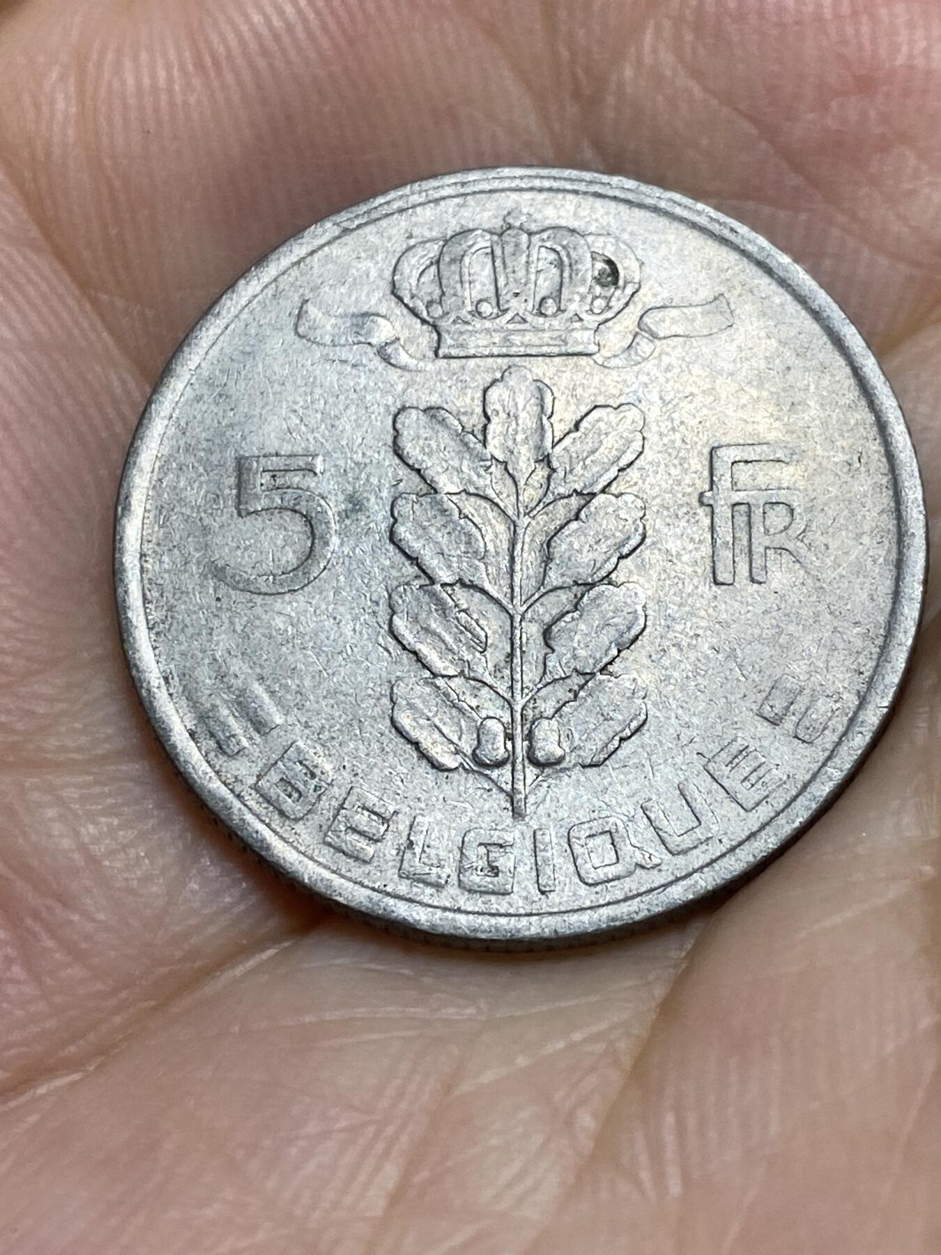 2025年第七十六场(总第一百零二场）外国好品散币(免佣金) 比利时🇧🇪1948年5法郎(博杜安一世时期，法语版)