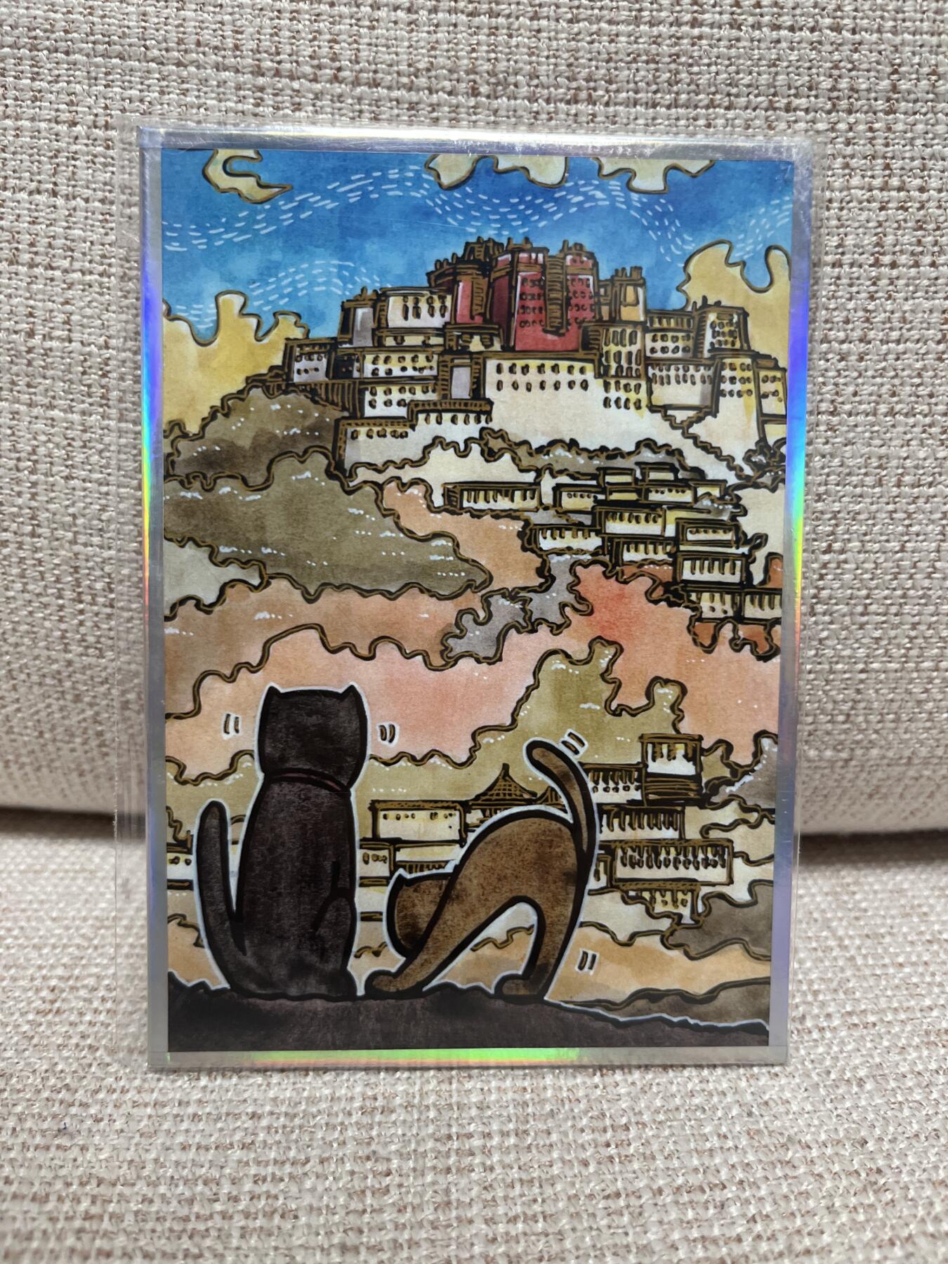 燎原豪杰传2、卡德曼，墨婉文化，范特卡 【背亲签】waiwai 猫城物语 拉萨 色纸