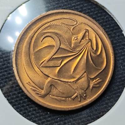 KK钱币收藏小铺 第317期 2月预留时间 周末发货 -  1984澳大利亚2分铜币 首年 好品