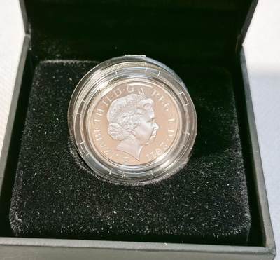 甄臻铺-世界币章拍卖（第28期），送拍享返佣金等优惠多多 2011年 英国1英镑精制银币 城市系列-爱丁堡 原盒无证书 发行量2万枚