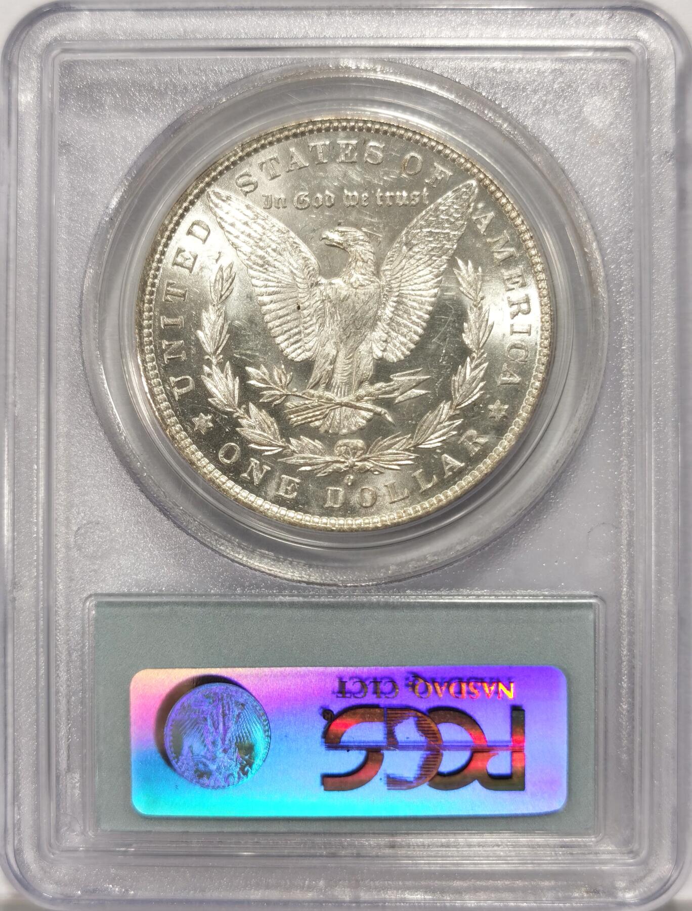 博洋堂世界钱币拍卖第134期（全场包邮） PCGS MS63 1881年O版美国摩根银币 非常漂亮，强车轮光，性价比非常高的状态