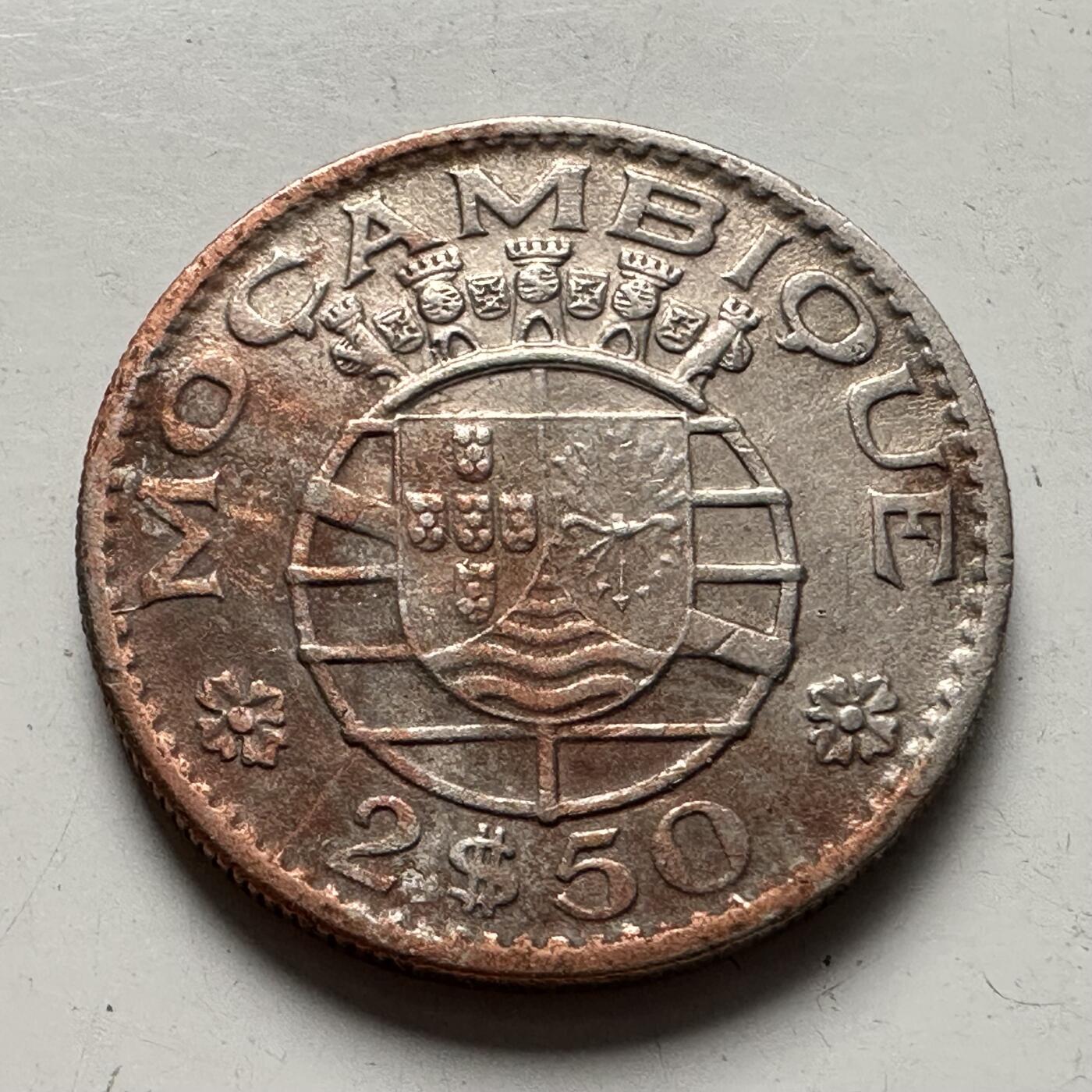 🌹外币初藏🌹🐯2025年第85场  每周二四六晚8️⃣点 接代拍 葡属莫桑比克1965年2.5埃斯库多