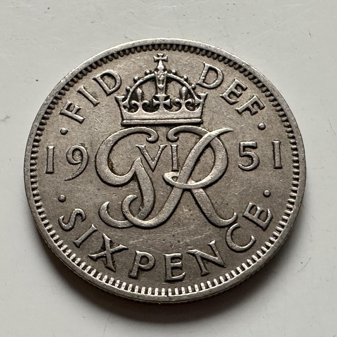 🌹外币初藏🌹🐯2025年第85场  每周二四六晚8️⃣点 接代拍 英国1951年6便士