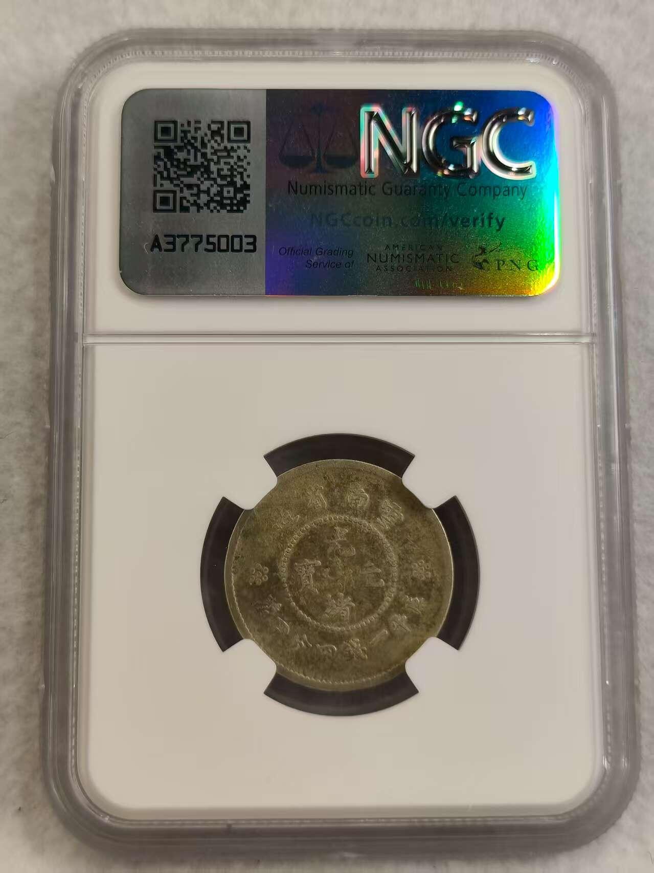 G&W世界散币，银币处理专场（第27场） NGC-VF25 云南20分  银币