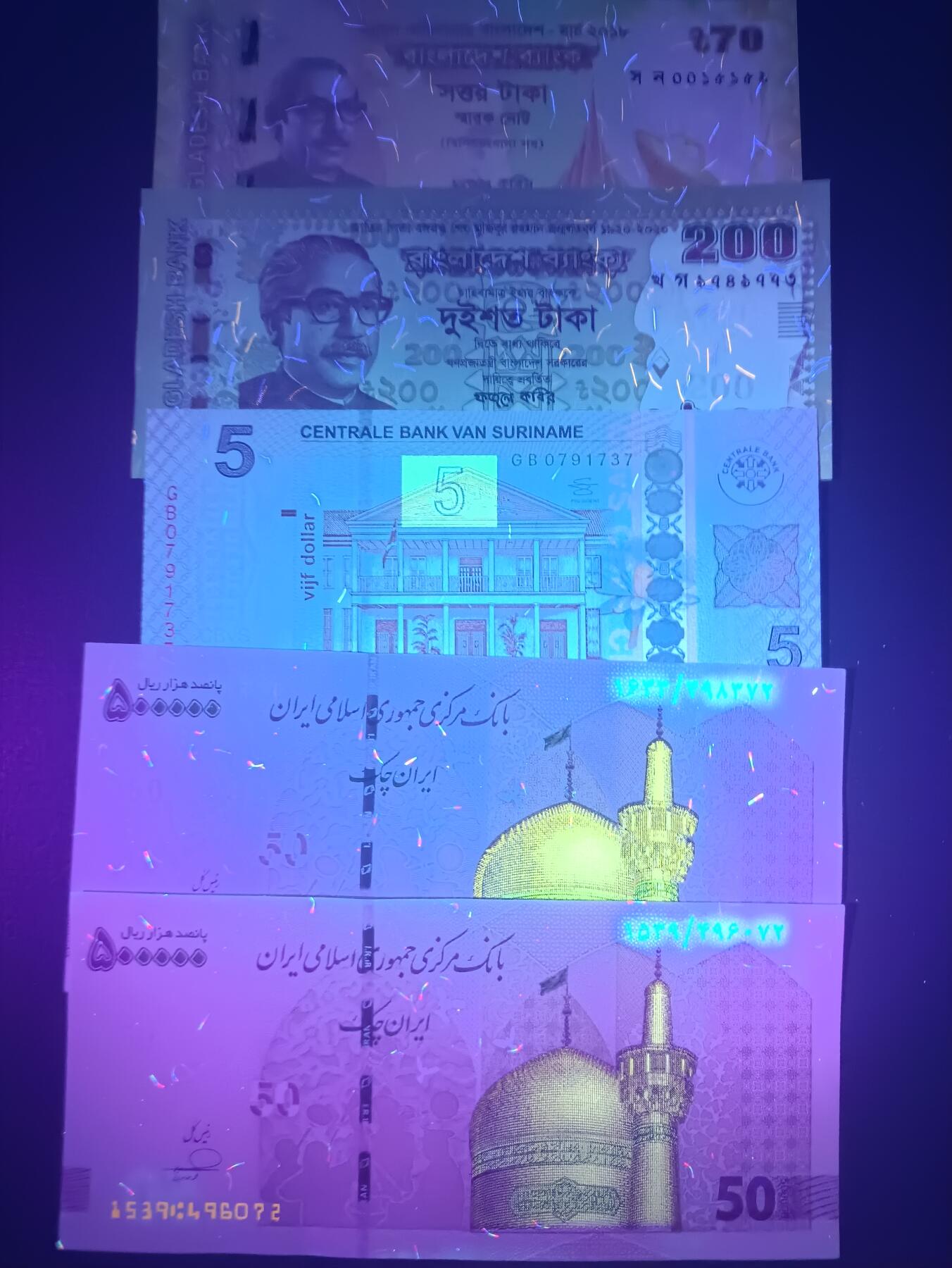 2025八月第二期（总187期） 世界纸币批量五张UNC—UNC-