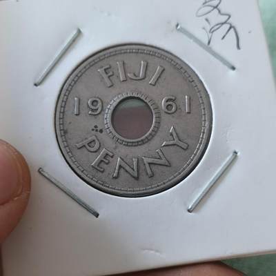 泡泡币外币第六十五场可代拍15038385335微信 斐济一便士