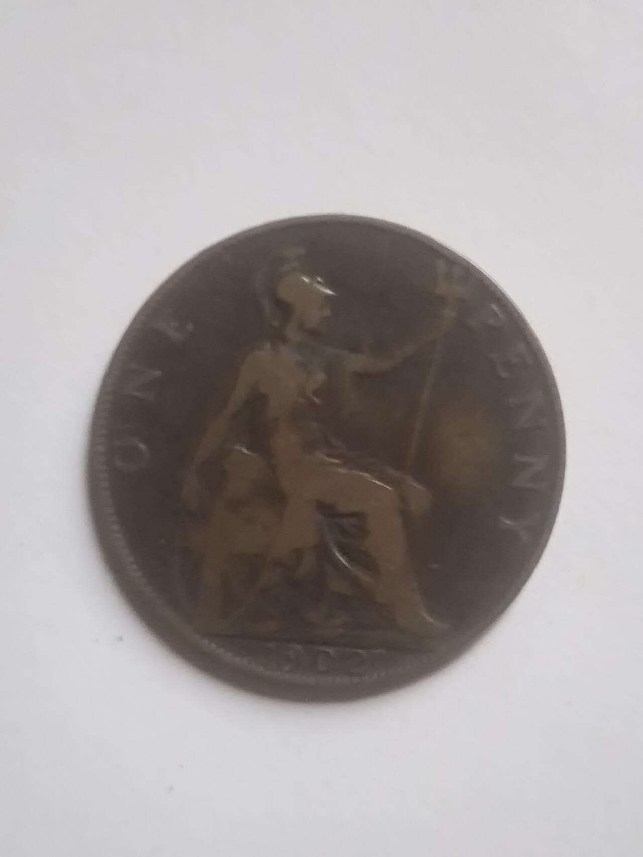 硬币 评级币 纪念币专场 1902年 一便士大铜币。