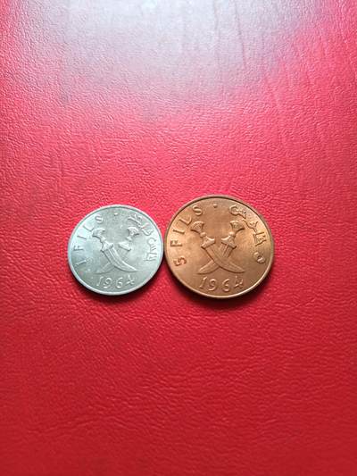 【云涧收藏】第五十一场 南阿联1964年1、5费尔2枚，BU