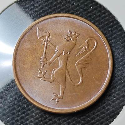 KK钱币收藏小铺 第317期 2月预留时间 周末发货 -  1973挪威5欧尔铜币 好品