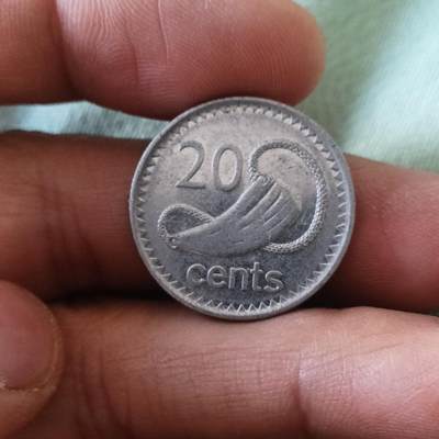 泡泡币外币第六十五场可代拍15038385335微信 斐济二十分高冠小版