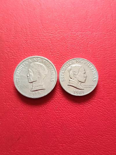 【云涧收藏】第五十一场 菲律宾1989年5、10分2枚，UNC