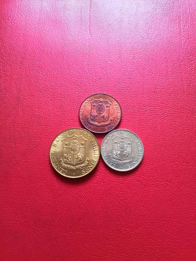 【云涧收藏】第五十一场 菲律宾1、5、10分3枚，BU