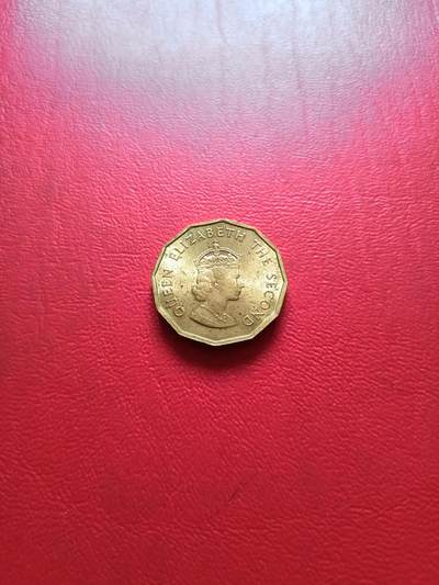 【云涧收藏】第五十一场 泽西1966年1/4先令纪念币，BU