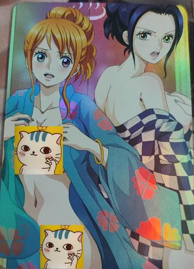 DIY江洋大盗海贼娜美罗宾折光彩闪卡1张（尺寸59x86mm） - DIY江洋大盗海贼娜美罗宾折光彩闪卡1张（尺寸59x86mm）