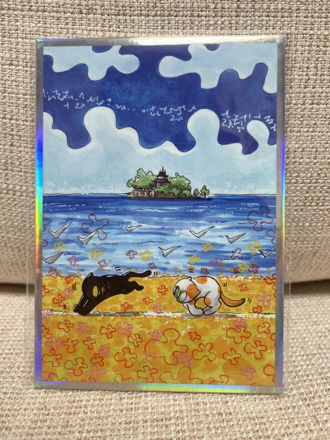燎原豪杰传2、卡德曼，墨婉文化，范特卡 【背亲签】waiwai 猫城物语 云南 色纸