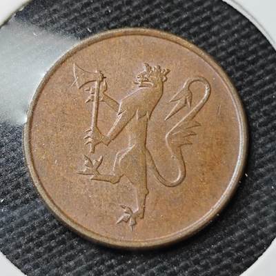 KK钱币收藏小铺 第317期 2月预留时间 周末发货 -  1979挪威5欧尔铜币