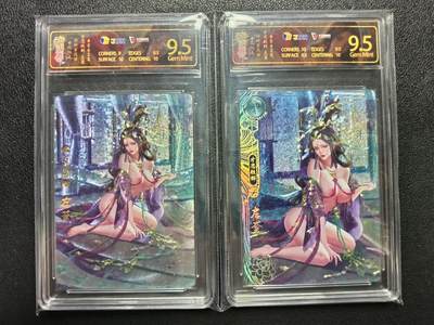 天玑星卡拍第111期《8.7周四截拍》持续收拍收评中 满赠卡需备注 - 卡玩帕克神州百花谱 才思轶群 左棻 ＃062S+＃062C 两张 JBH9.5
