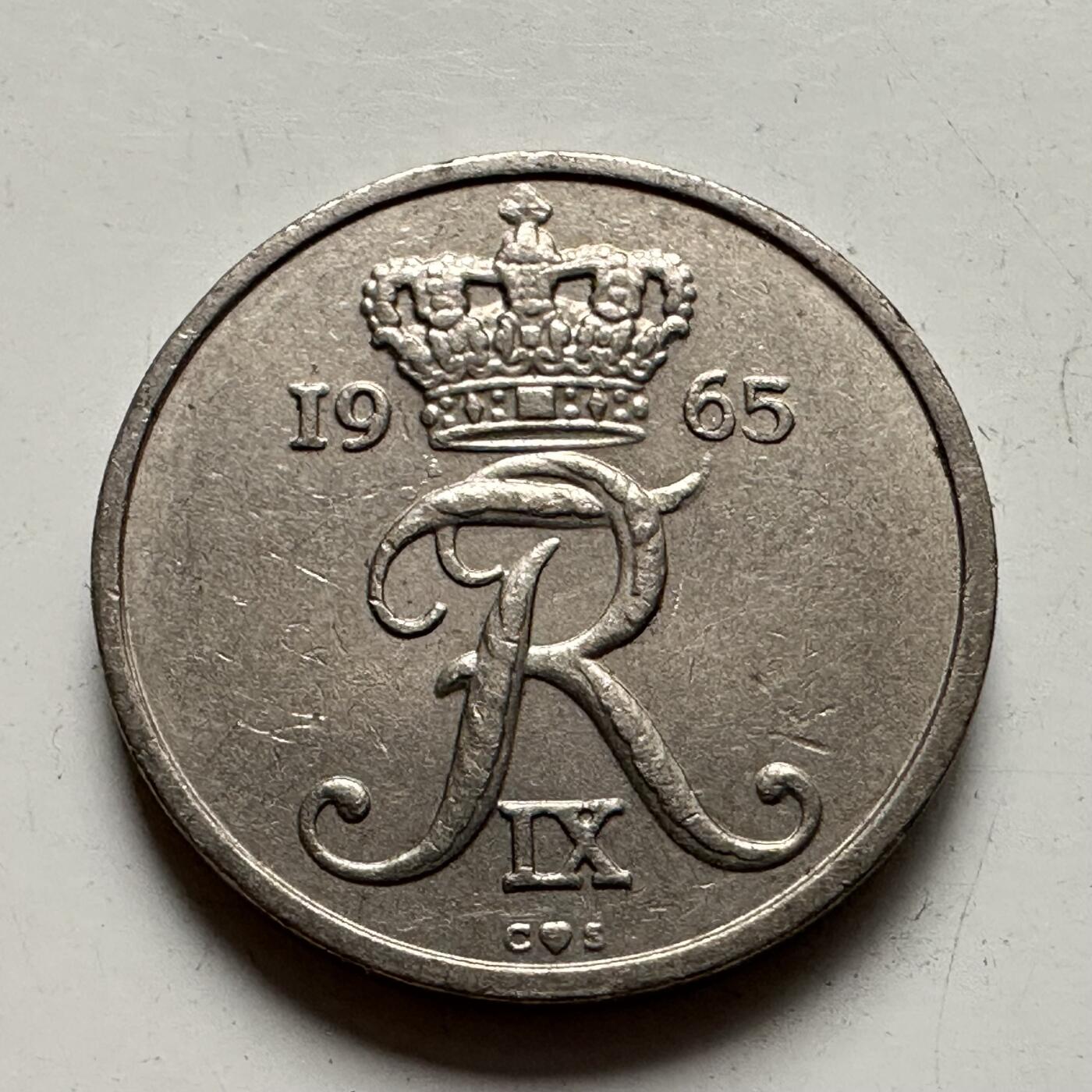 🌹外币初藏🌹🐯2025年第85场  每周二四六晚8️⃣点 接代拍 丹麦1965年10欧尔