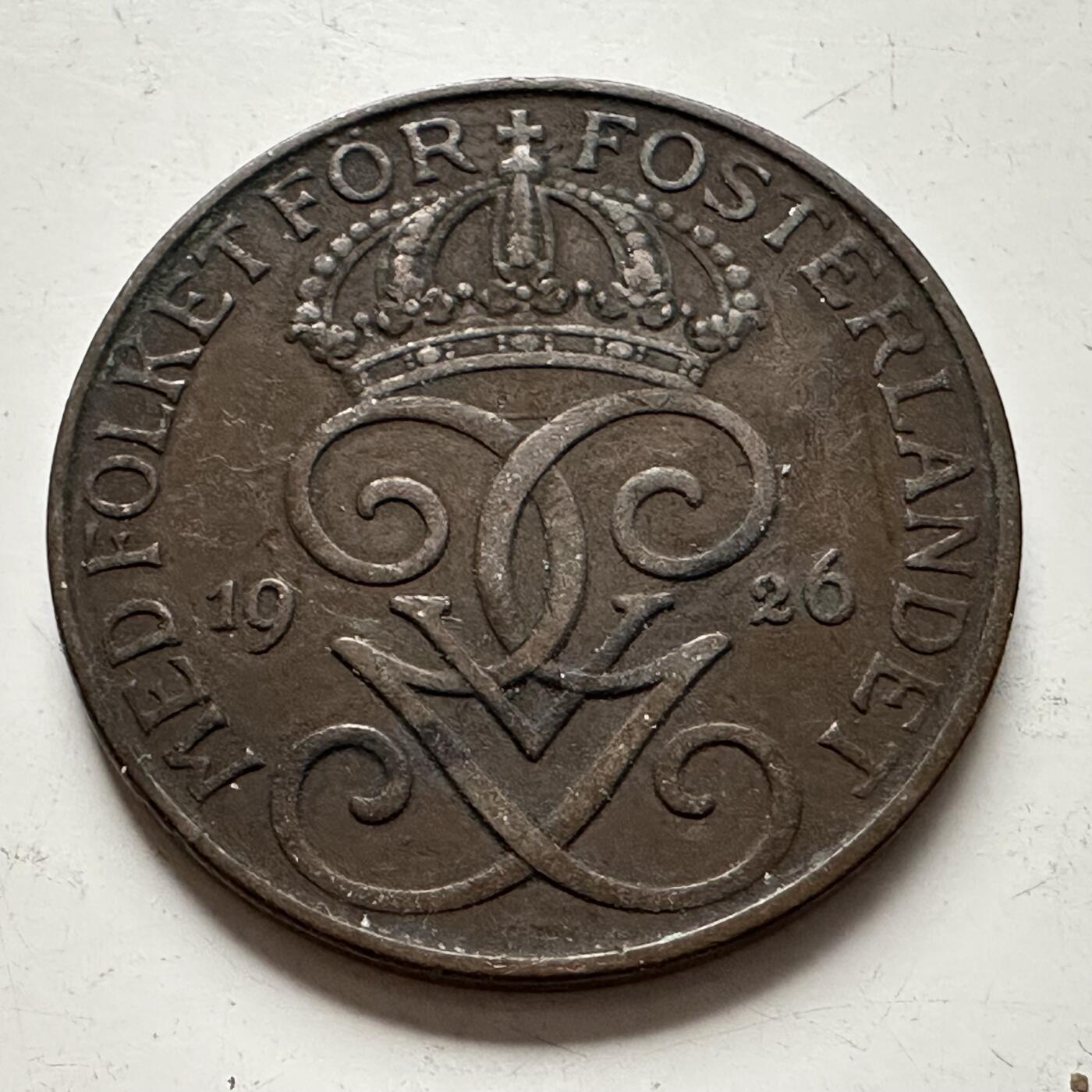 🌹外币初藏🌹🐯2025年第85场  每周二四六晚8️⃣点 接代拍 瑞典1926年5欧尔