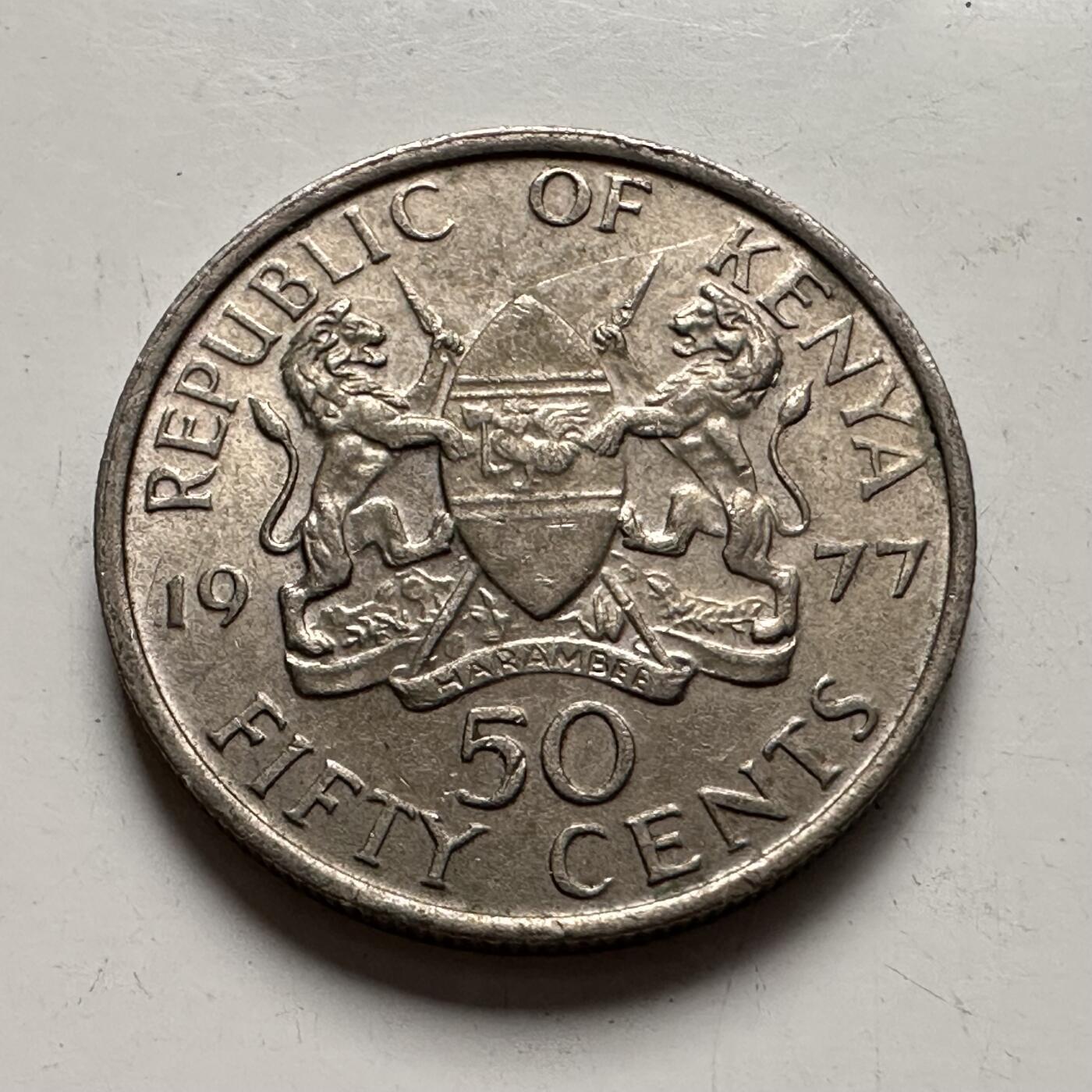 🌹外币初藏🌹🐯2025年第85场  每周二四六晚8️⃣点 接代拍 肯尼亚1977年50分