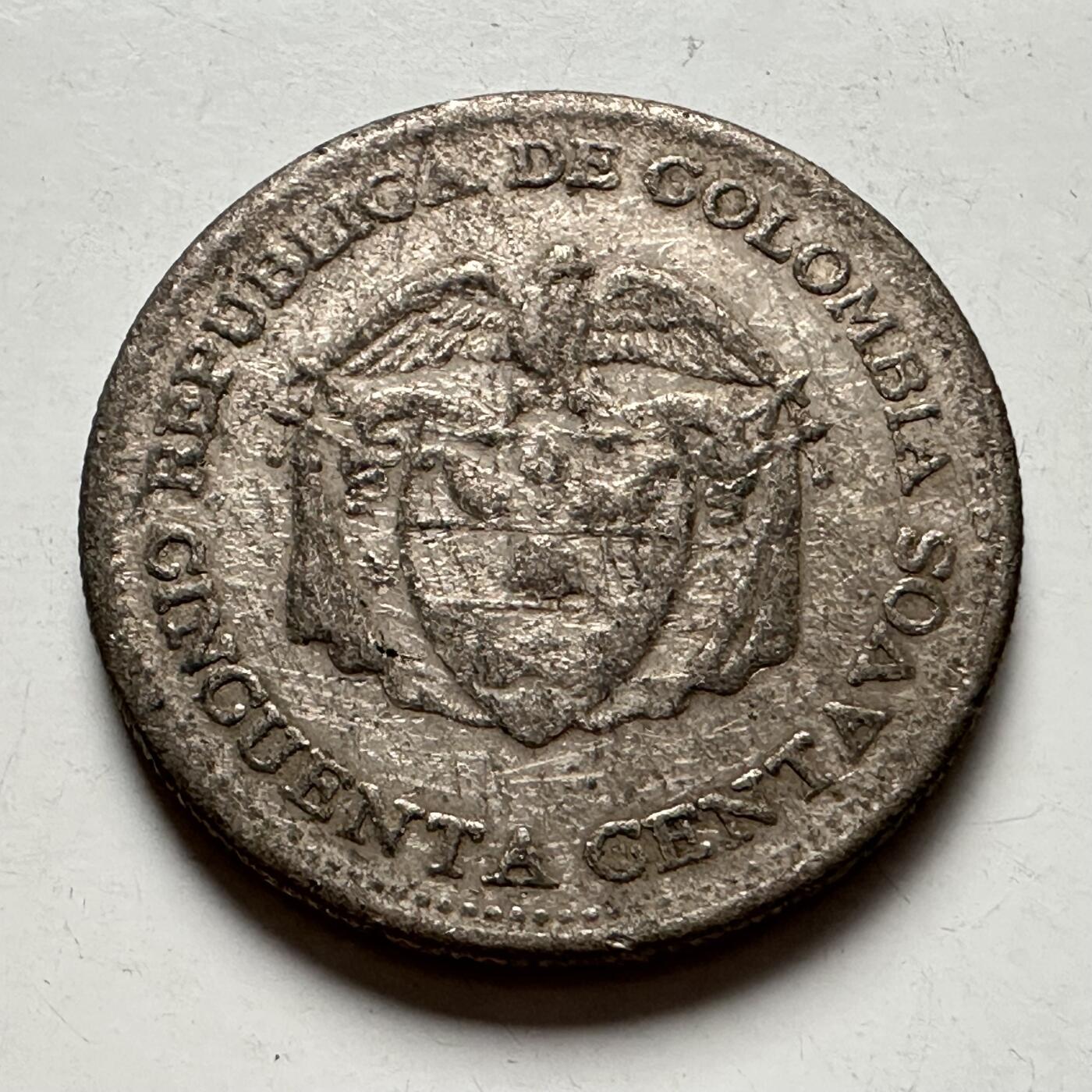 🌹外币初藏🌹🐯2025年第85场  每周二四六晚8️⃣点 接代拍 哥伦比亚1959年50分