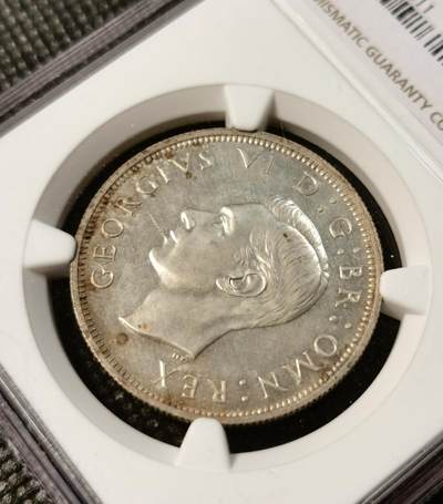 甄臻铺-世界币章拍卖（第28期），送拍享返佣金等优惠多多 NGC-Proof Detail 1937年英国乔治六世精制1/2克朗