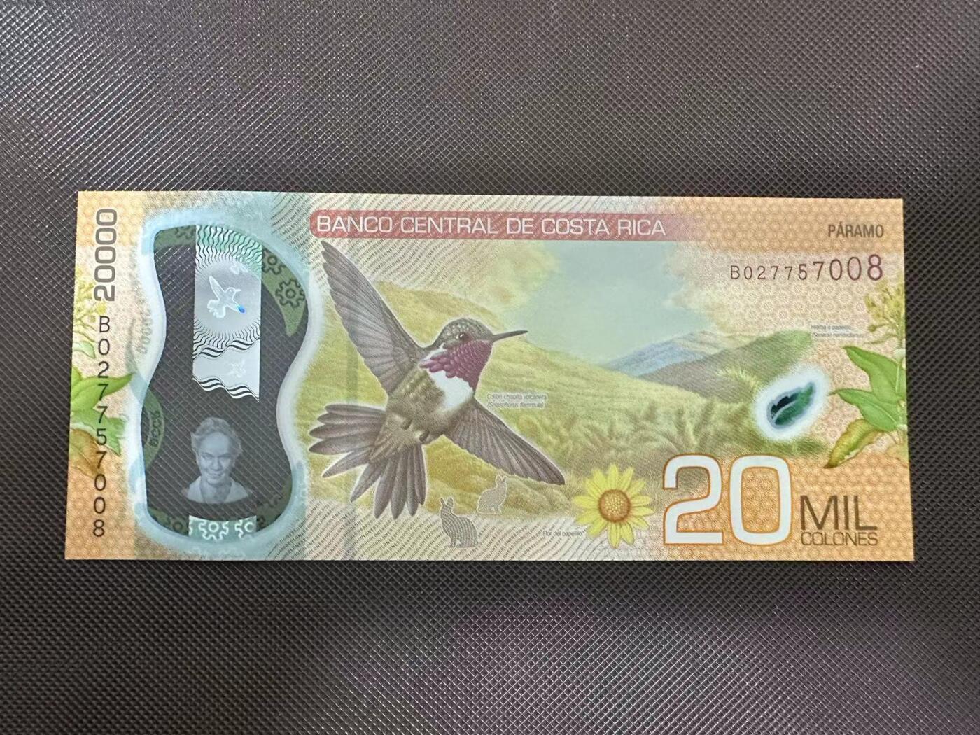 喜羊羊钱币收藏2025第8期(普品场) 哥斯达黎加塑料20unc